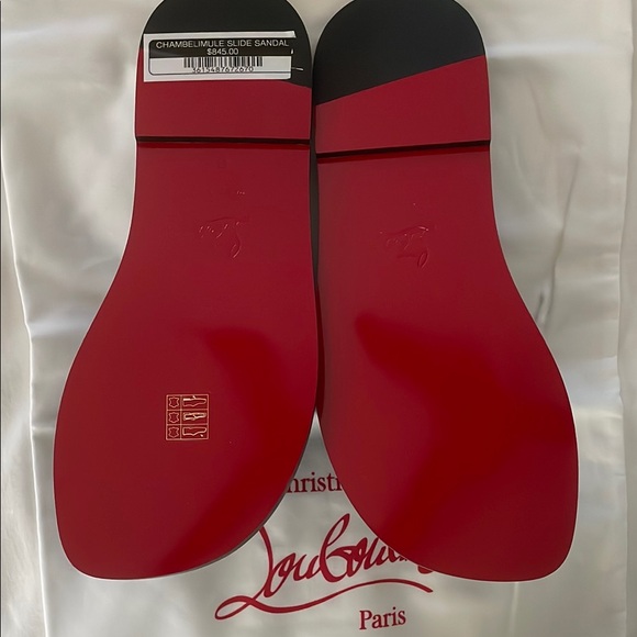 Christian Louboutin Brown Men's Slides - Picture 3 of 9